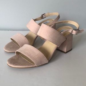 STEVE MADDEN | pink block heel sandals